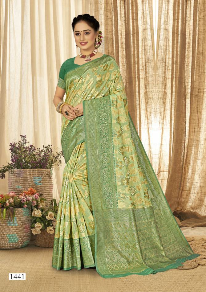 Sangam Anupriya Latest New Exclusive Wear Organza Rich Pallu Saree Collection